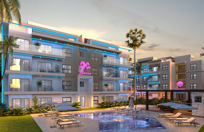 Apartamentos en Punta Cana, 2 Habitaciones